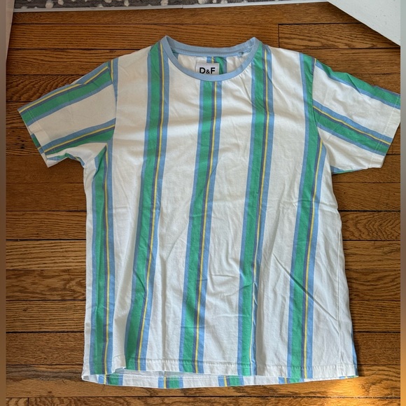 Denim & Flower Other - Denim & Flower Striped T-Shirt - Size Large